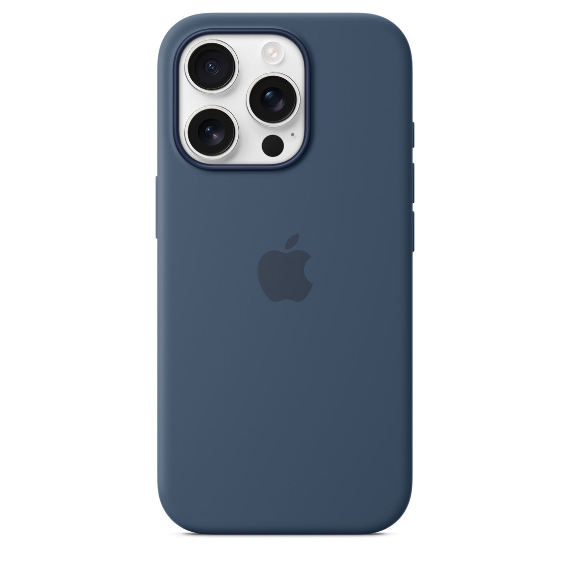 Iphone 16 Pro Silicone Case with Mag Safe, Denim