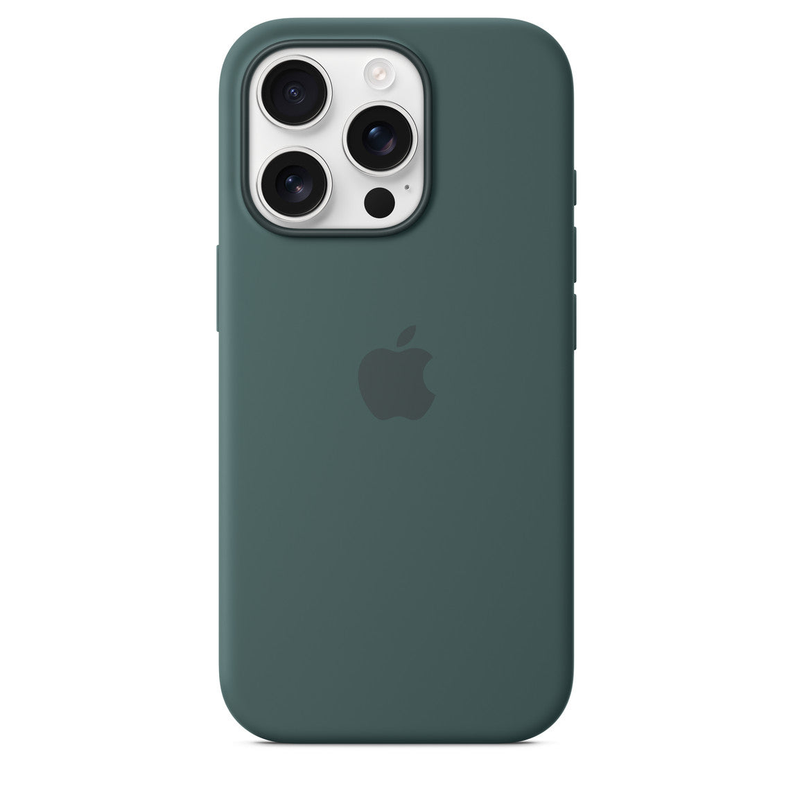 Iphone 16 Pro Silicone Case with Mag Safe, Lake Green