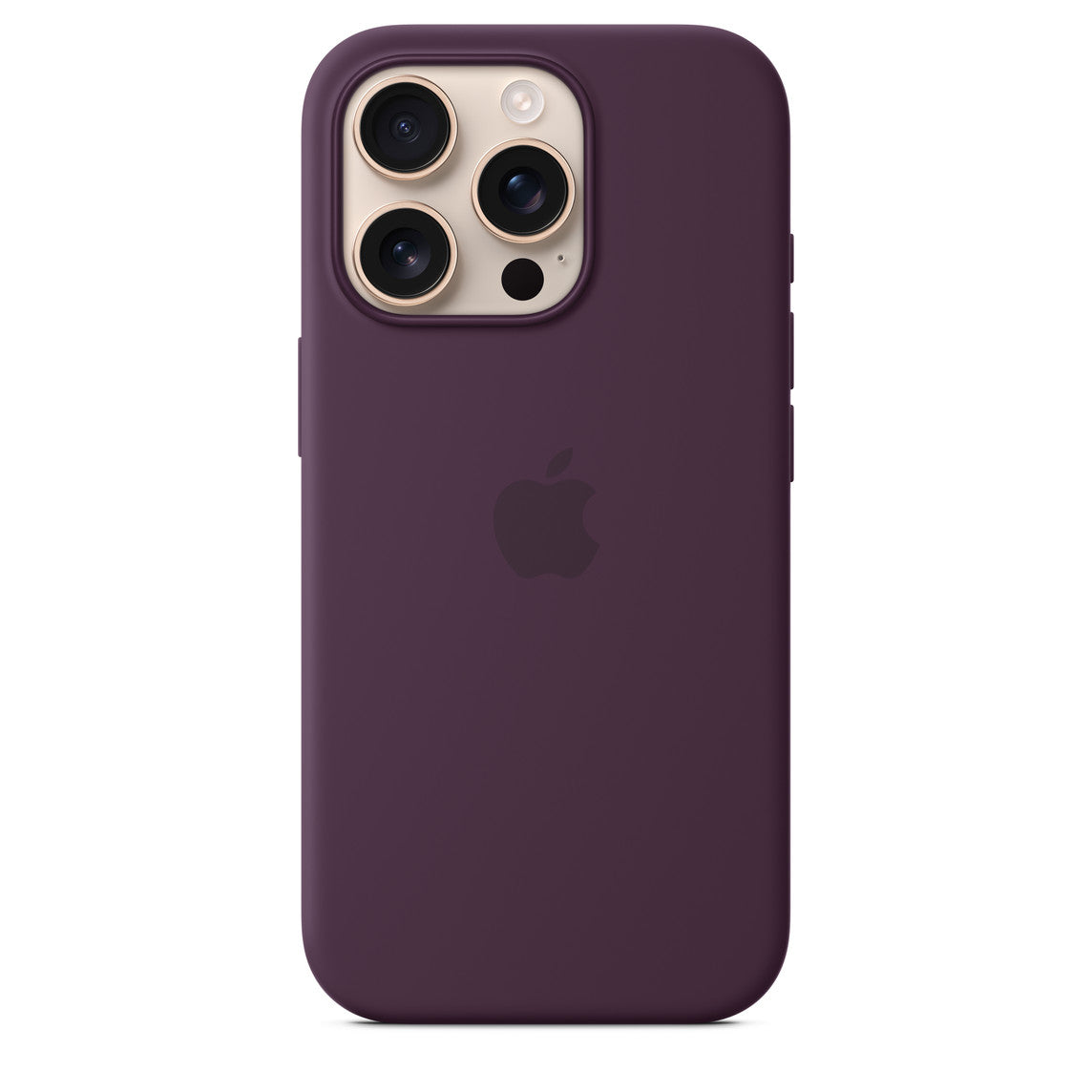 Iphone 16 Pro Silicone Case with Mag Safe, Plum