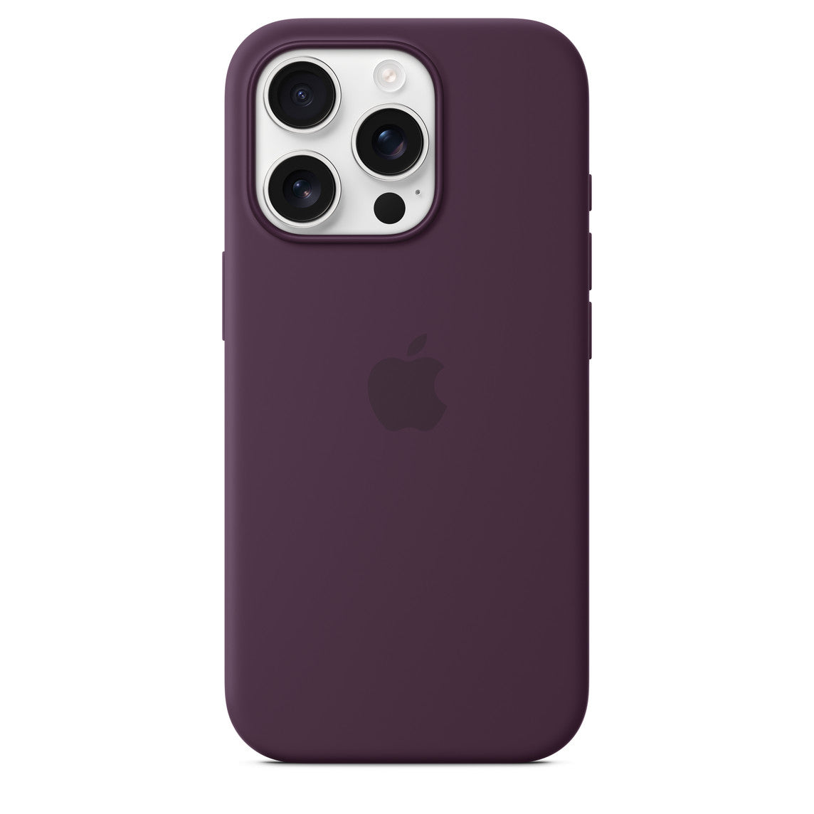 Iphone 16 Pro Silicone Case with Mag Safe, Plum