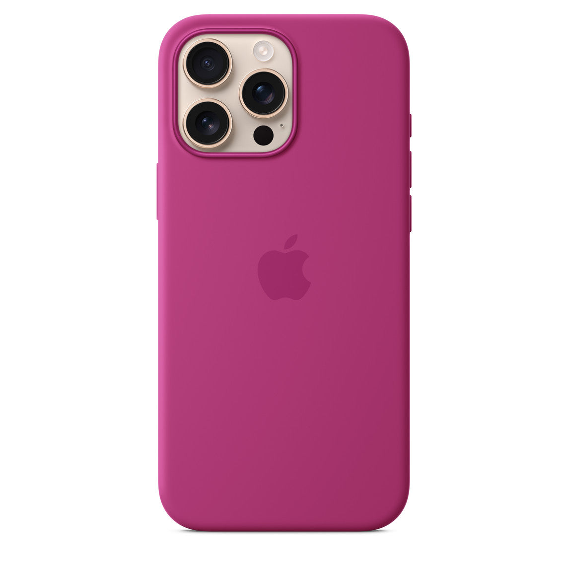 Iphone 16 Pro Max Silicone Case with Mag Safe, Fuchsia