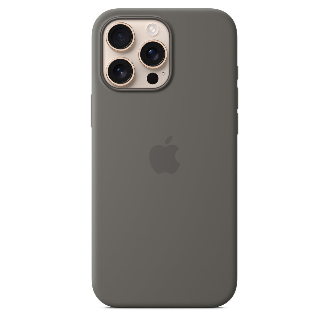 Iphone 16 Pro Max Silicone Case with Mag Safe, Stone Gray