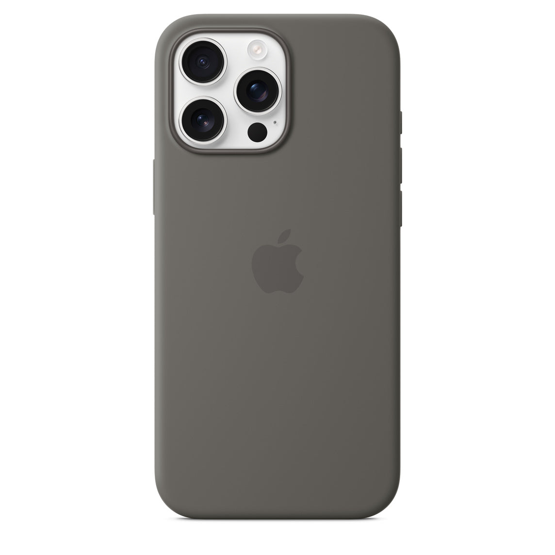 Iphone 16 Pro Max Silicone Case with Mag Safe, Stone Gray