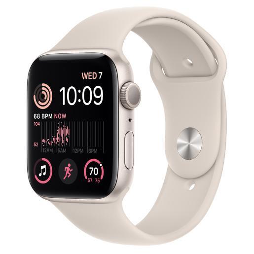 MNP23AE/A/Apple Watch Series 8 GPS 45mm Starlight Aluminium Case with Starlight Sport Band - Regular Starlight / 8 / 45MM