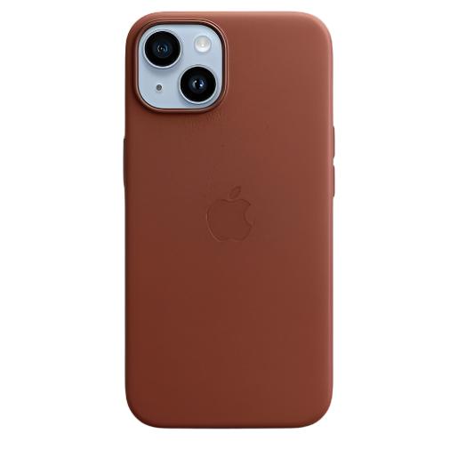 Iphone 14 Leather Case With Magsafe - Umber