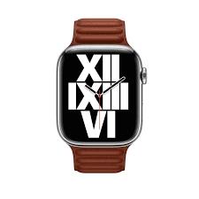 MP863ZM/A Apple  / 45mm Umber Leather Link - M/L White / Device / 45MM