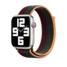 45Mm Dark Cherry/Forest Green Sport Loop - Regular