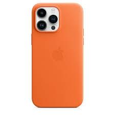 MPPR3ZM/A/Apple iPhone 14 Pro Max Leather Case with MagSafe - Orange Orange / Device / -