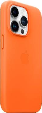 MPPR3ZM/A/Apple iPhone 14 Pro Max Leather Case with MagSafe - Orange Orange / Device / -