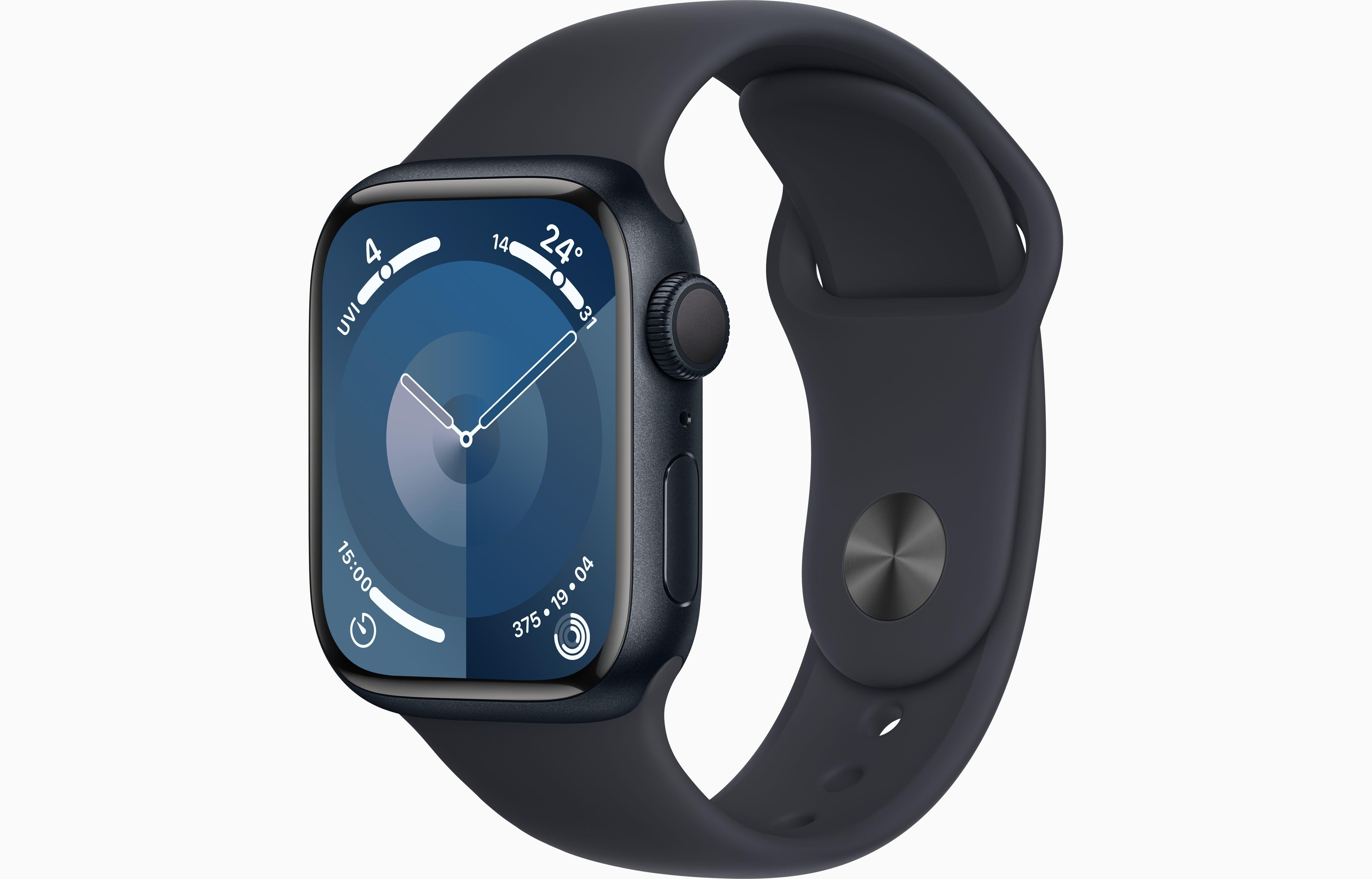 MR8X3QA/A /Apple Watch Series 9 GPS 41mm Midnight Aluminium Case with Midnight Sport Band - M/L Midnight / 9 / 41MM