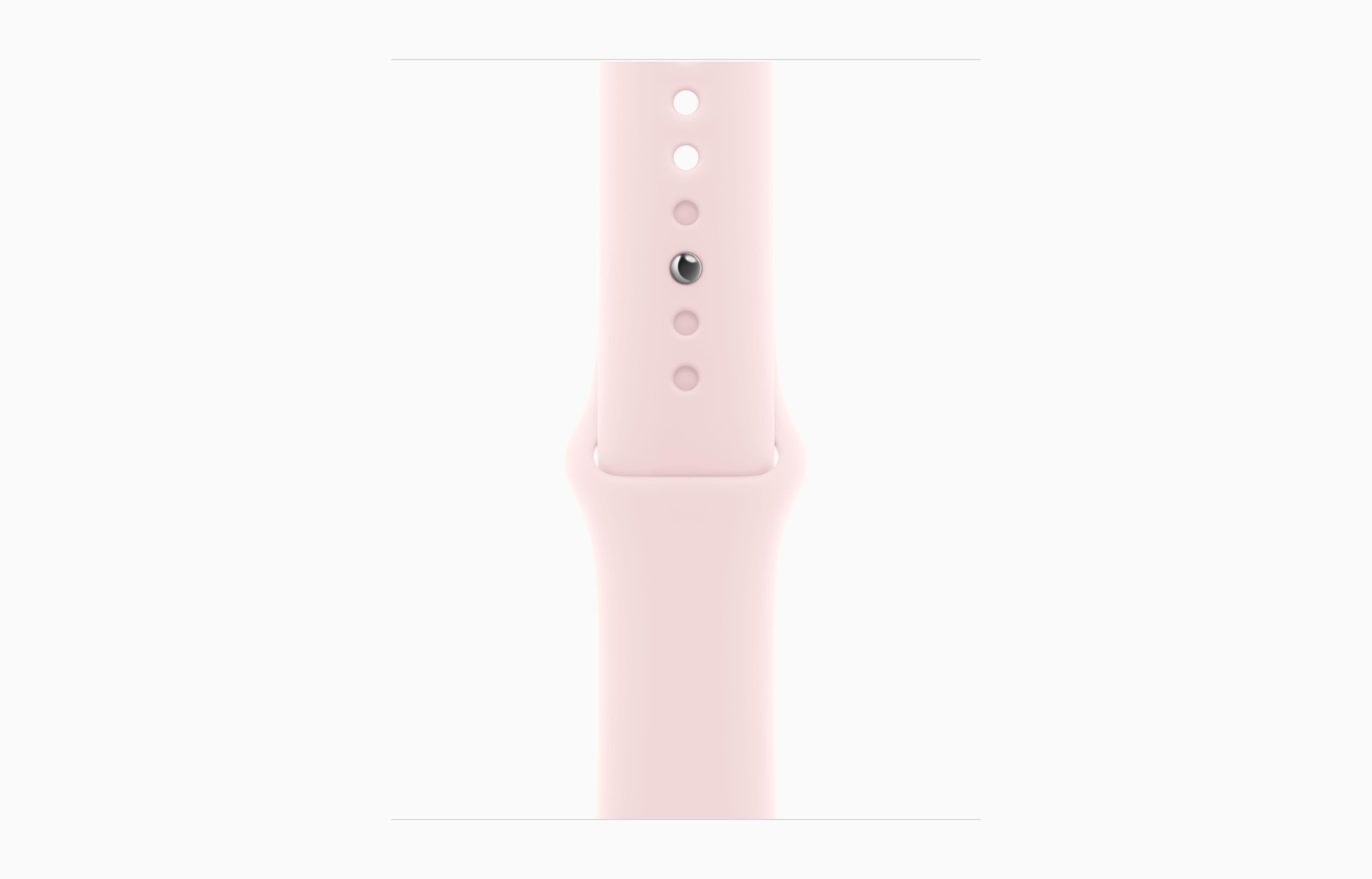 MR943QA/A /Apple Watch Series 9 GPS 41mm Pink Aluminium Case with Light Pink Sport Band - M/L Pink / 9 / 41MM