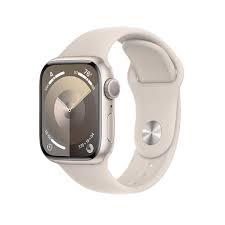 MR963QA/A /Apple Watch Series 9 GPS 45mm Starlight Aluminium Case with Starlight Sport Band - S/M Starlight / 9 / 45MM