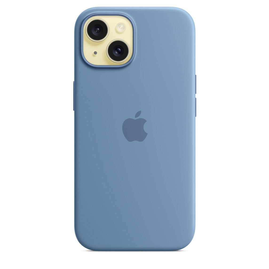 MT0Y3ZM/A / iPhone 15 Silicone Case with MagSafe - Winter Blue Blue / Device / -