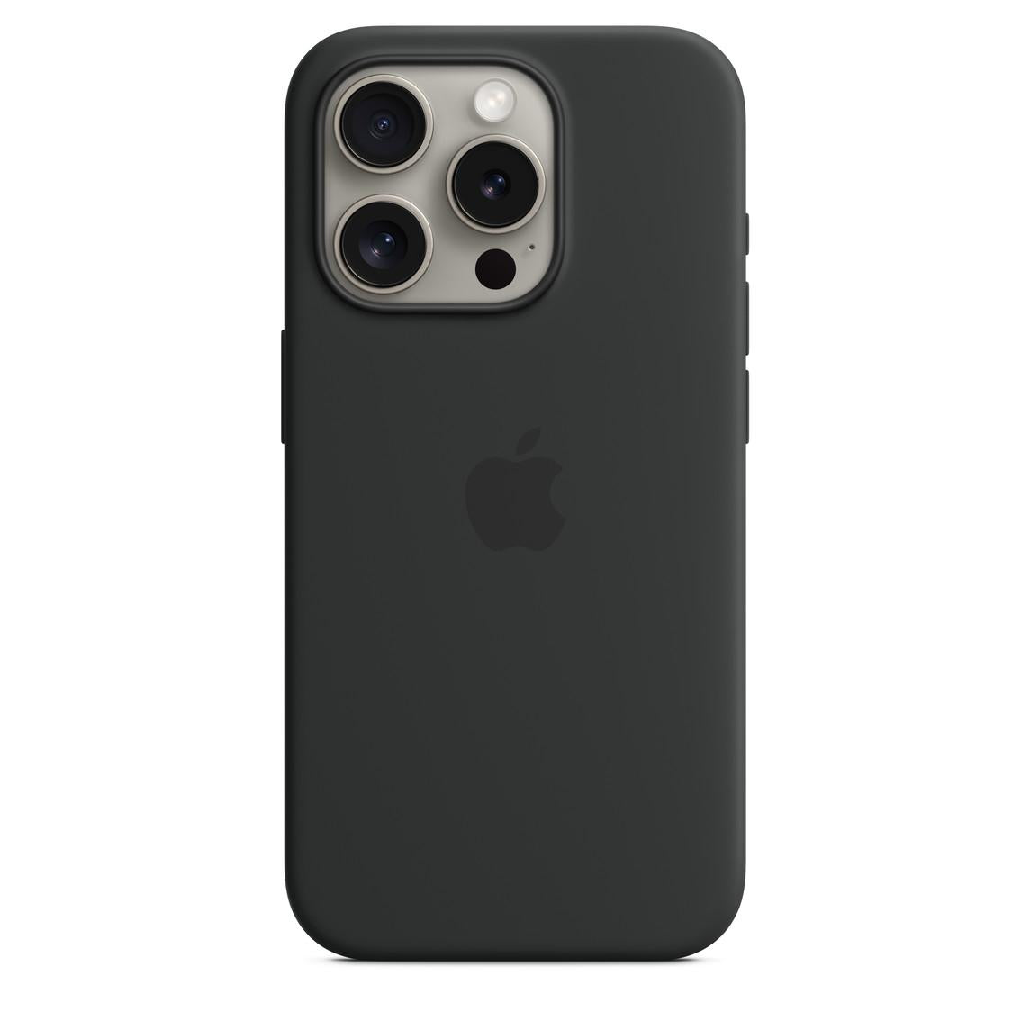 Iphone 15 Pro Silicone Case With Magsafe - Black