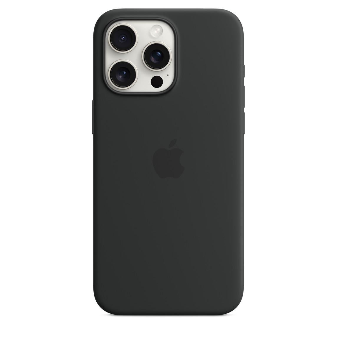 MT1M3ZM/A /iPhone 15 Pro Max Silicone Case with MagSafe - Black Black / Device / -