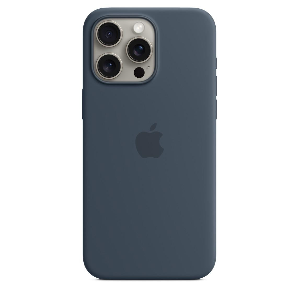 Iphone 15 Pro Max Silicone Case With Magsafe - Storm Blue