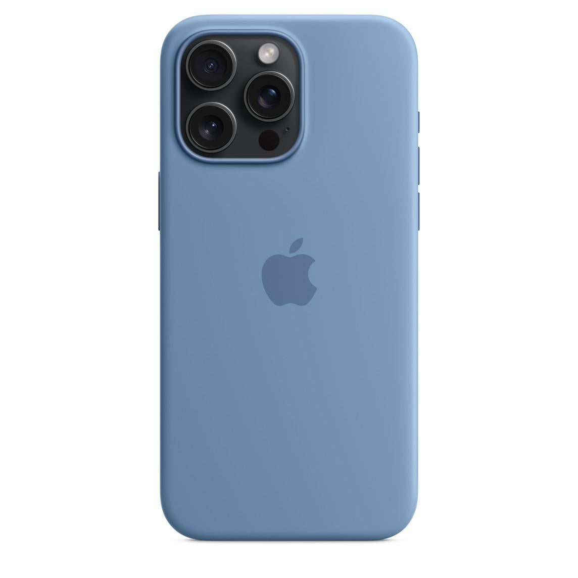 MT1Y3ZM/A /iPhone 15 Pro Max Silicone Case with MagSafe - Winter Blue Blue / Device / -