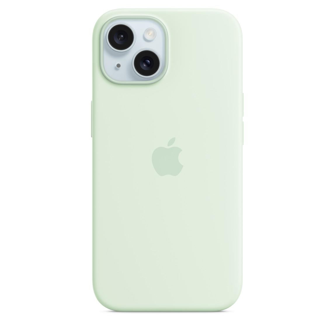 Iphone 15 Silicone Case Magsafe - Soft Mint