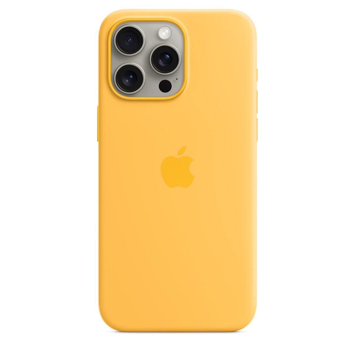 Iphone 15 Pro Max Silicone Case Magsafe - Sunshine