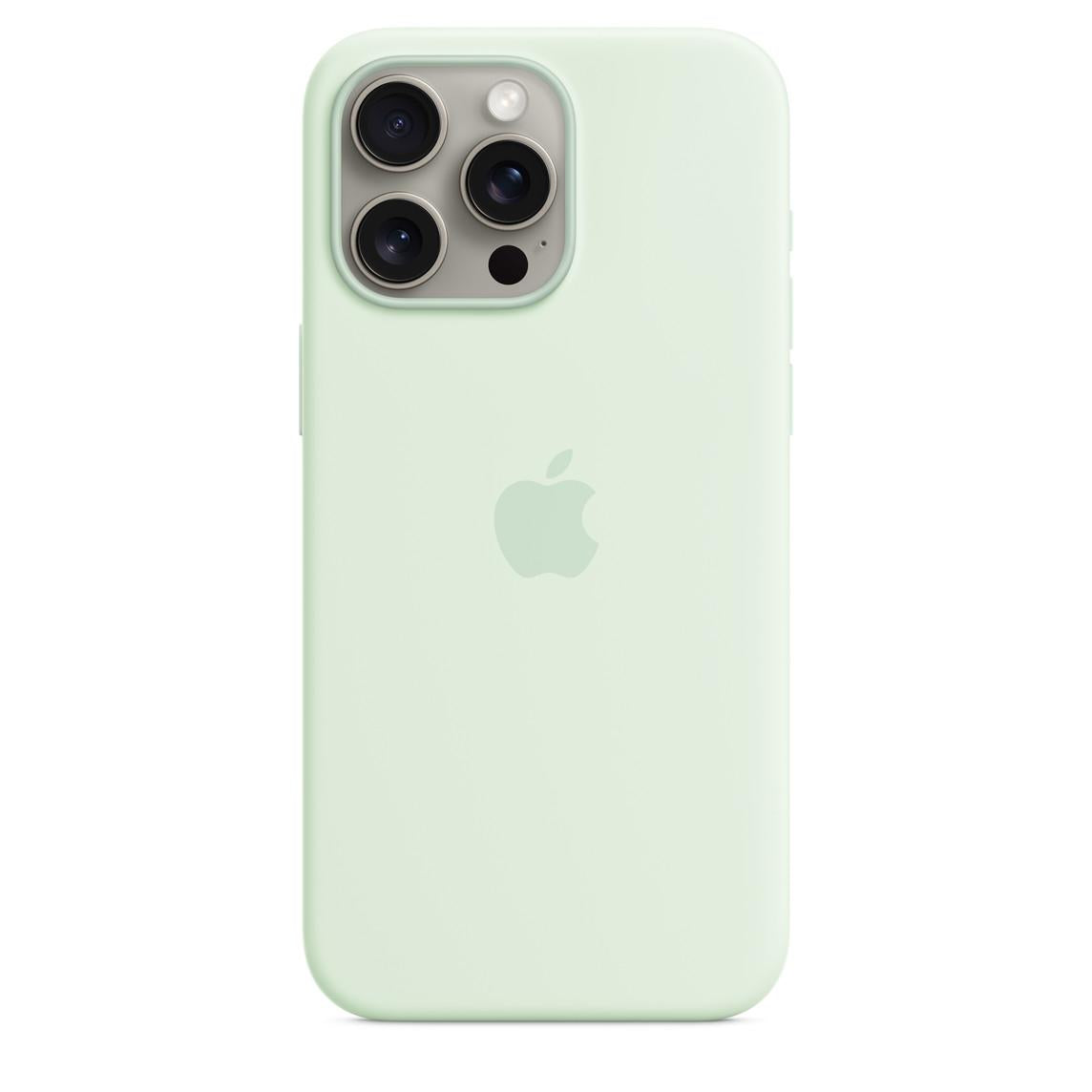 Iphone 15 Pro Max Silicone Case Magsafe - Soft Mint