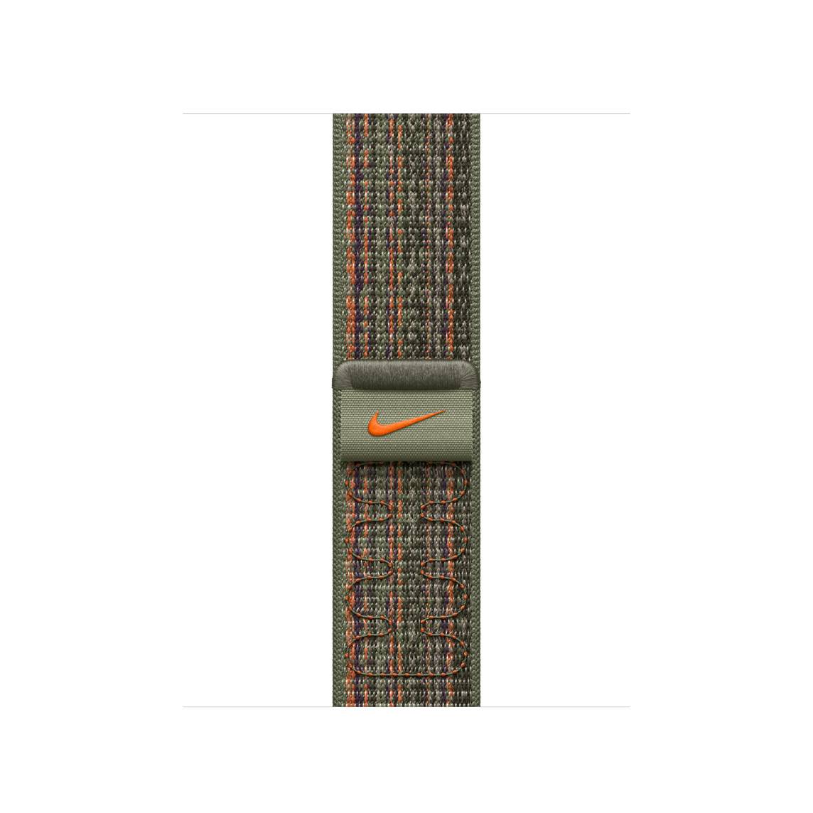 MTL33ZM/A/Apple 41mm Sequoia/Orange Nike Sport LoopNSL-ZML