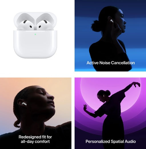 Apple Air Pods 4 with Active Noise Cancellation