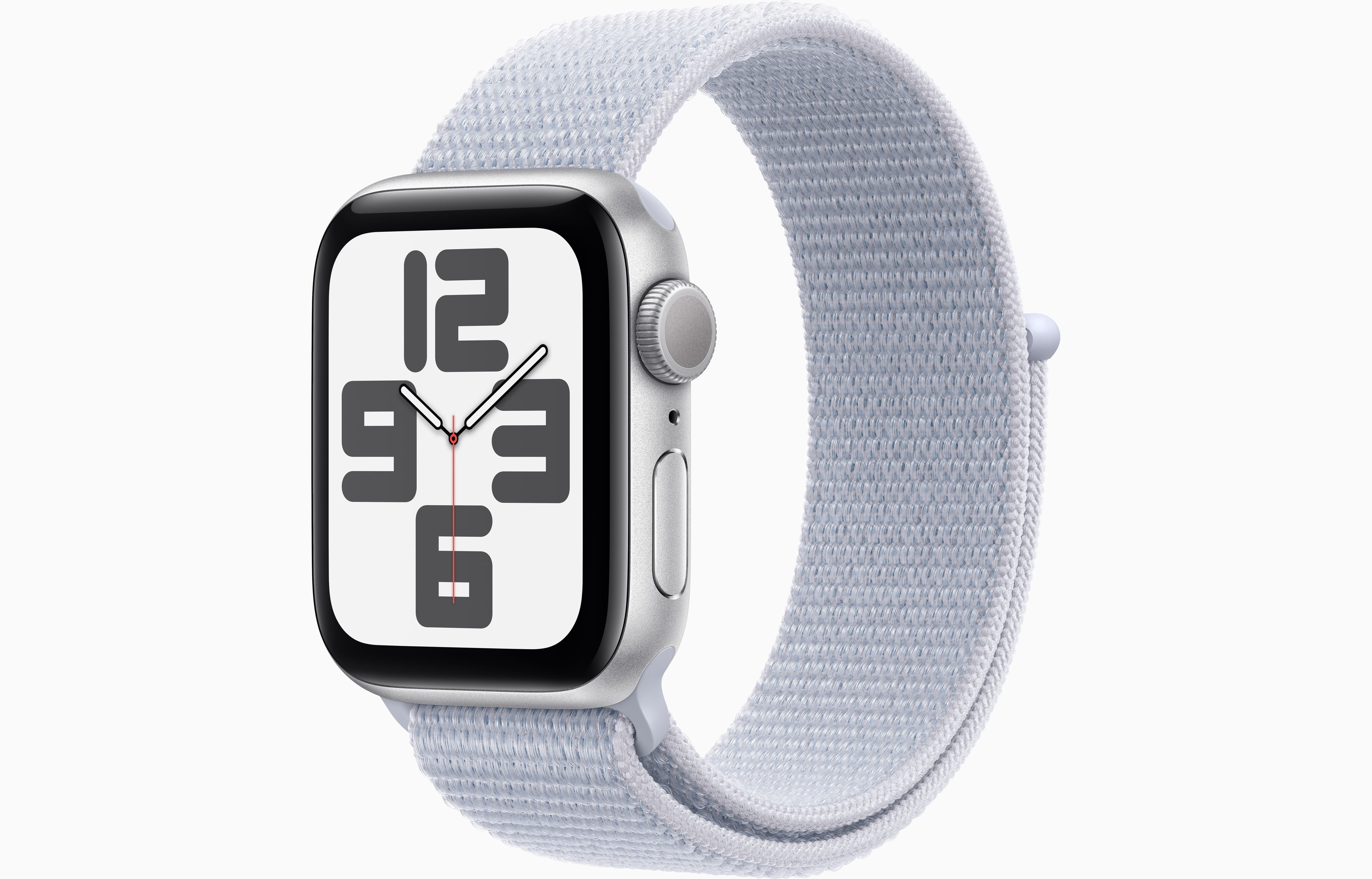 Apple Watch SE GPS 40Mm, Silver Aluminium Case with Blue Cloud