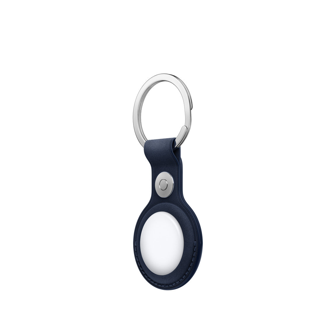 Apple Air Tag Fine Woven Key Ring, Deep Blue