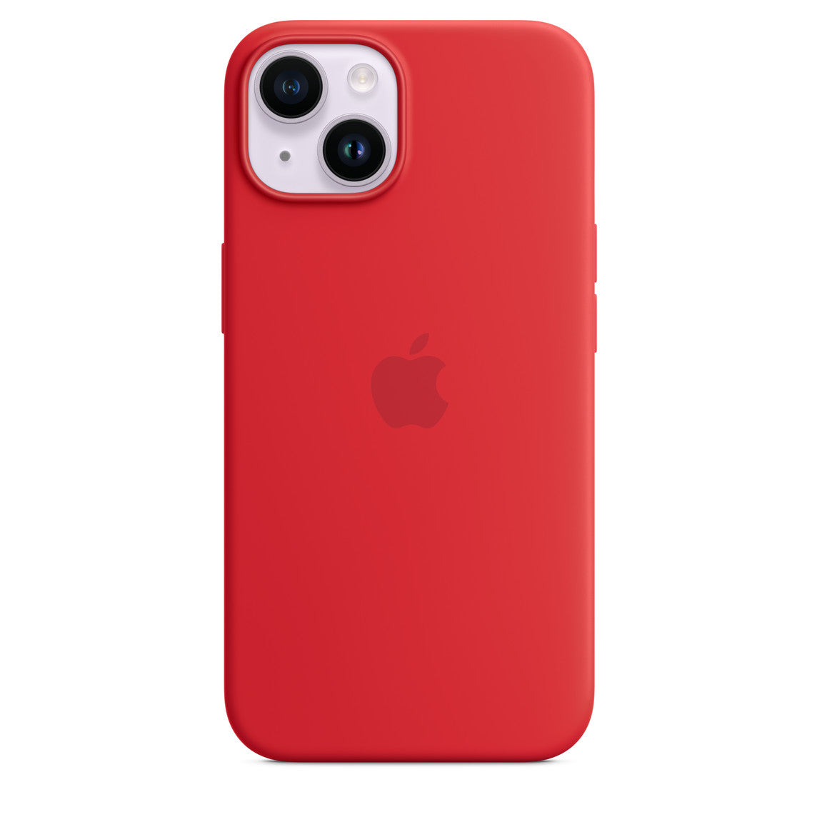 Apple iPhone 14 Silicone Case with Mag Safe, Product Red