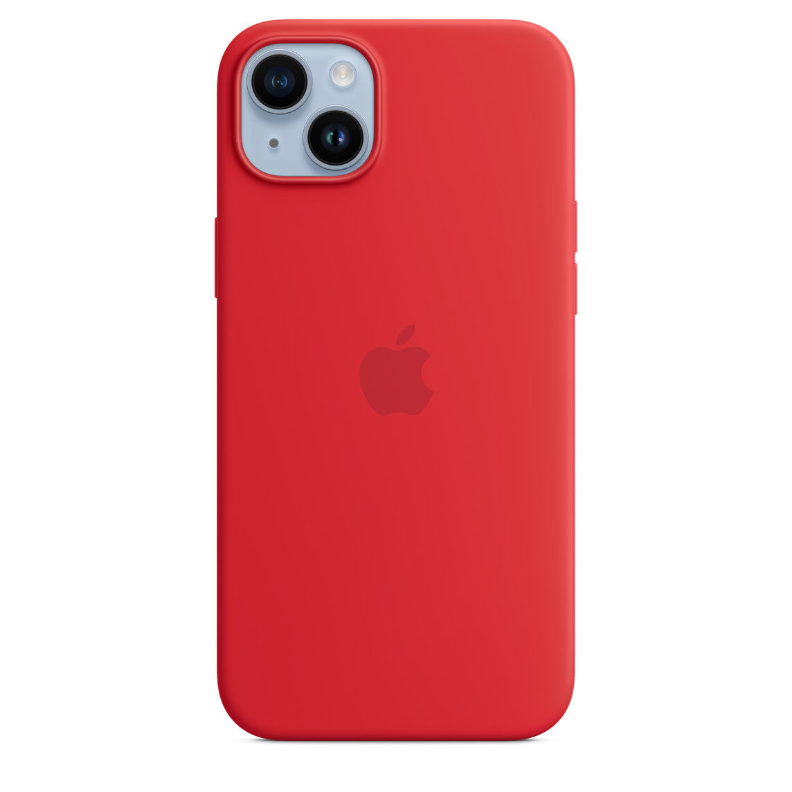 Apple iPhone 14 Plus Silicone Case with Mag Safe, Product Red