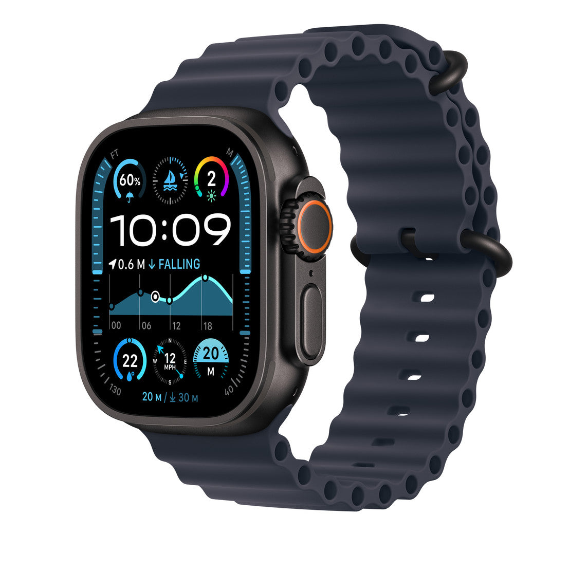 سوار Apple 49Mm Navy Ocean Band Extension