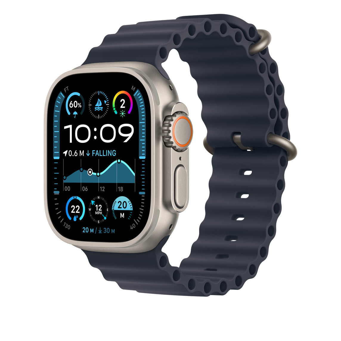 سوار Apple Band 49Mm Navy Ocean Band Extension