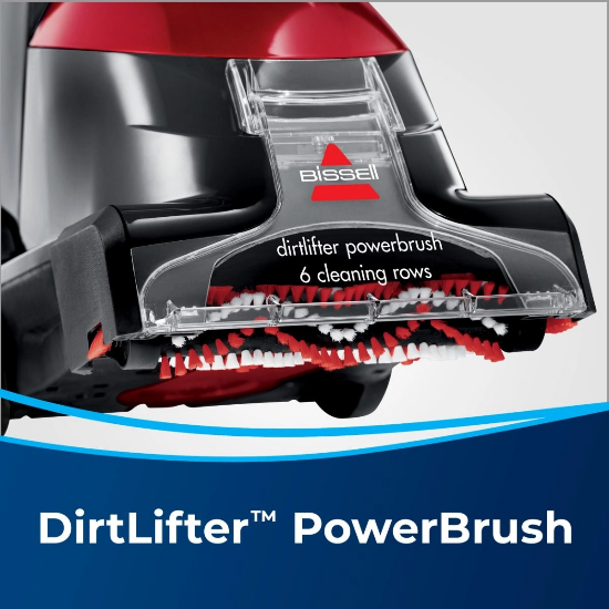 Bissell Upright Vacuum Power Wash, 2.5Lit, Black & Red