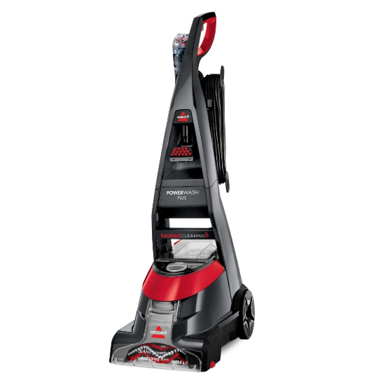 Bissell Upright Vacuum Power Wash, 2.5Lit, Black & Red