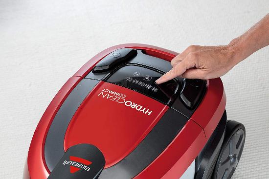 Bissell Canister Vacuum Hydro Clean Compact, 1600Watts, Red