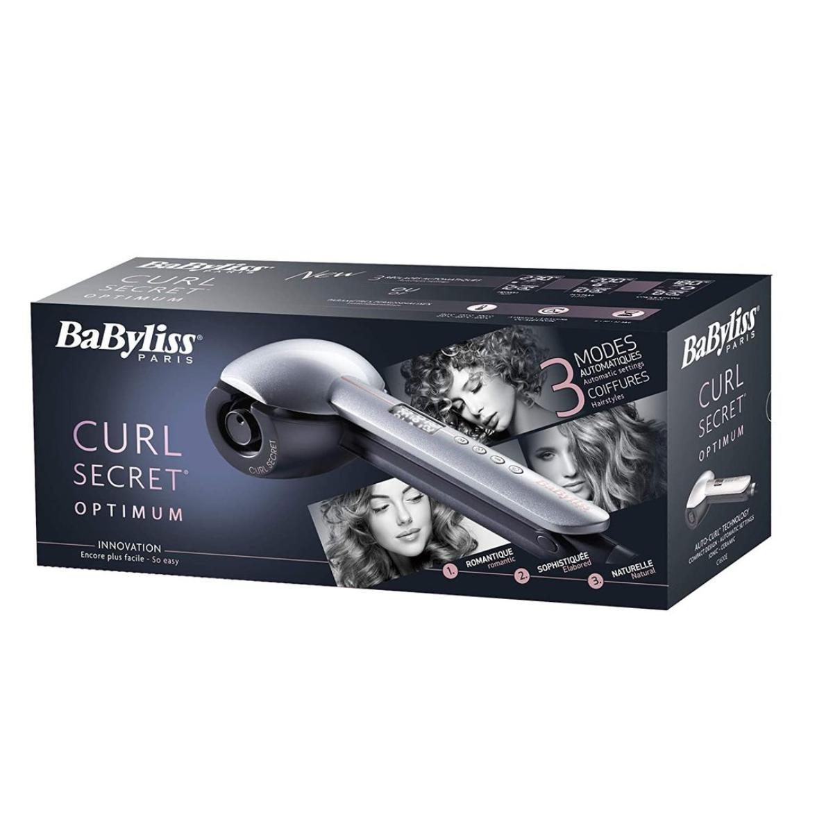 C1600SDE/BaByliss CURL SECRET LCD SCREEN BLACK SASO CURLY / UP TO 230C / SILVER