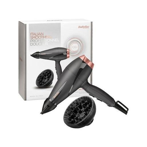 "BaByliss/6709DE AC DRYER 2100W 6MM NOZZLE DIF IONIC GREY HAIR DRYER / 2100 WATTS / GREY