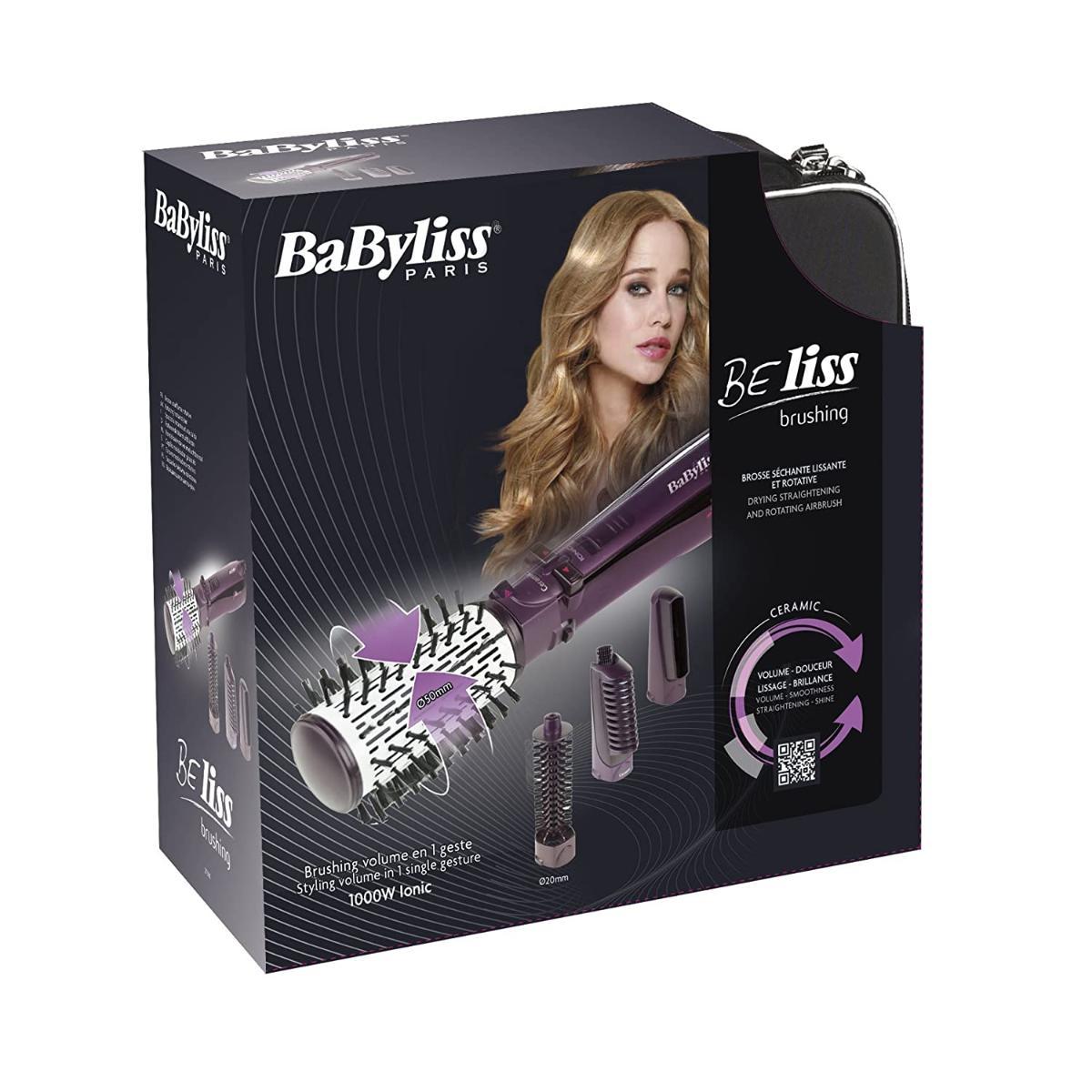 BaByliss/2736 SDE  /2736 E Rotating brush 1000W + 3 AttachementsBaByliss AIR BRUSH / 1000 WATTS