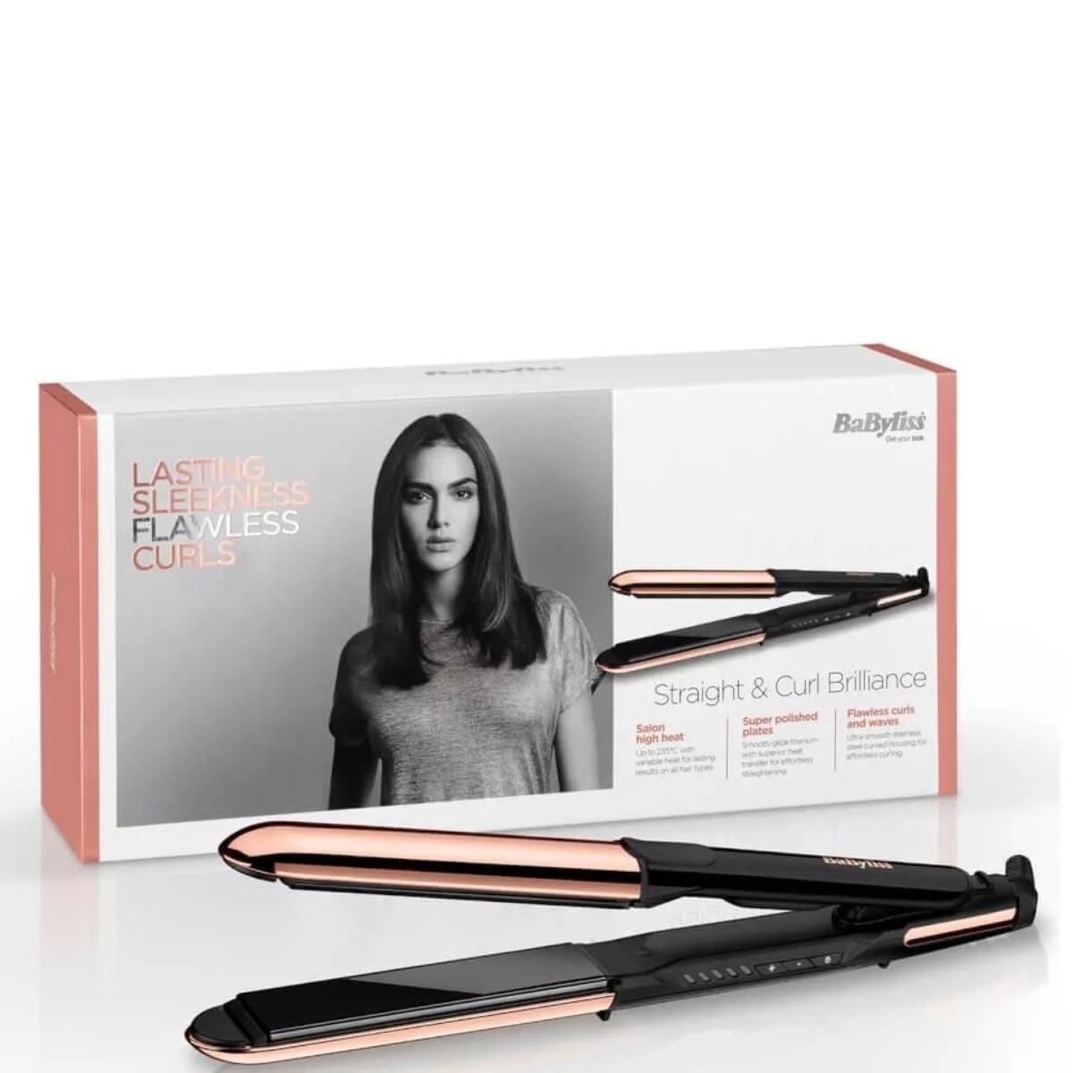 "ST482E/BaByliss STRAIGHTENER 28MM TRUE TITANIUM 2 IN 1  5T SET 150C - 235C ADV CERAMIC STRAIGHTENER / 2 IN 1 / BLACK