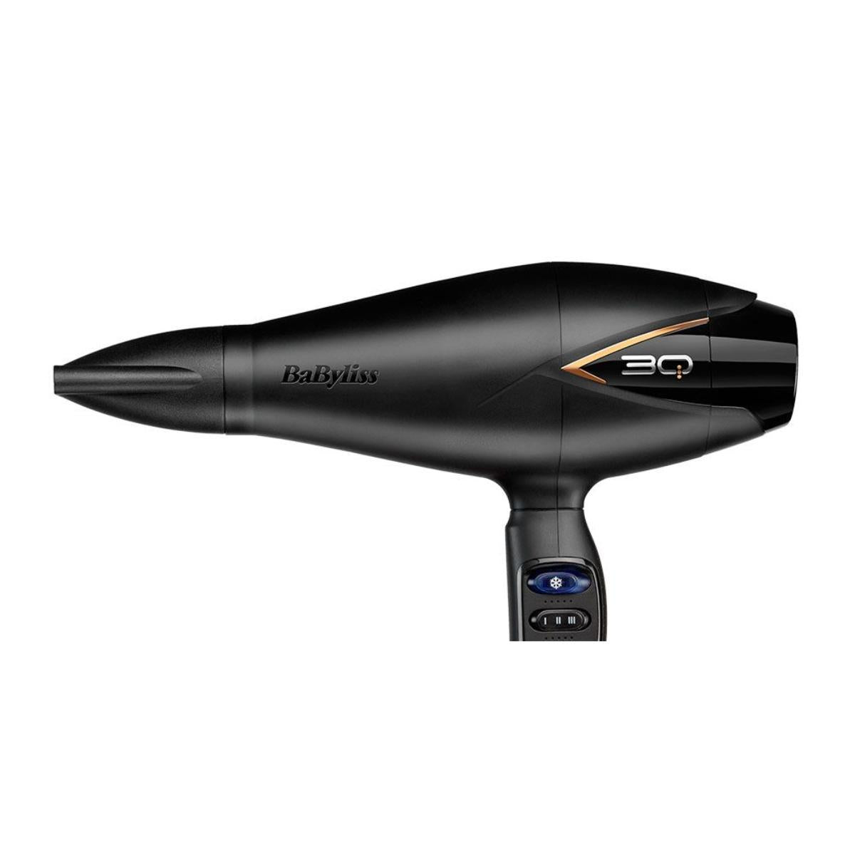 "D665SDE/BaByliss DIGITAL DRYER 2200W BLACK SUPER IONIC FRIZZ CONTROL  DIFFUSER FAST STREAMLINE AIR BABYLISS / Black