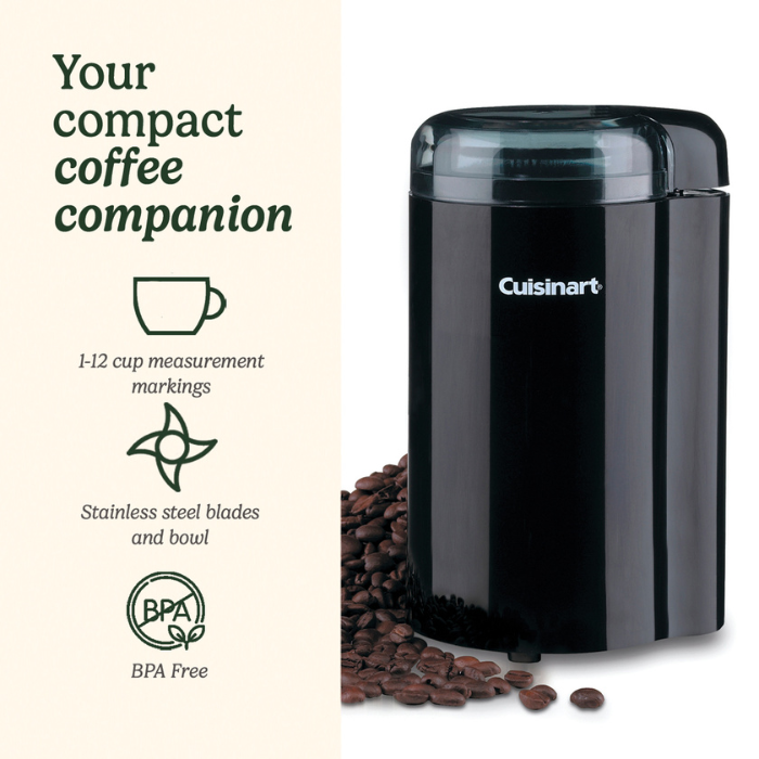 Cuisinart Coffee Grinder, 135Watts, Black Cuisinart Coffee Grinder, 135Watts, Black