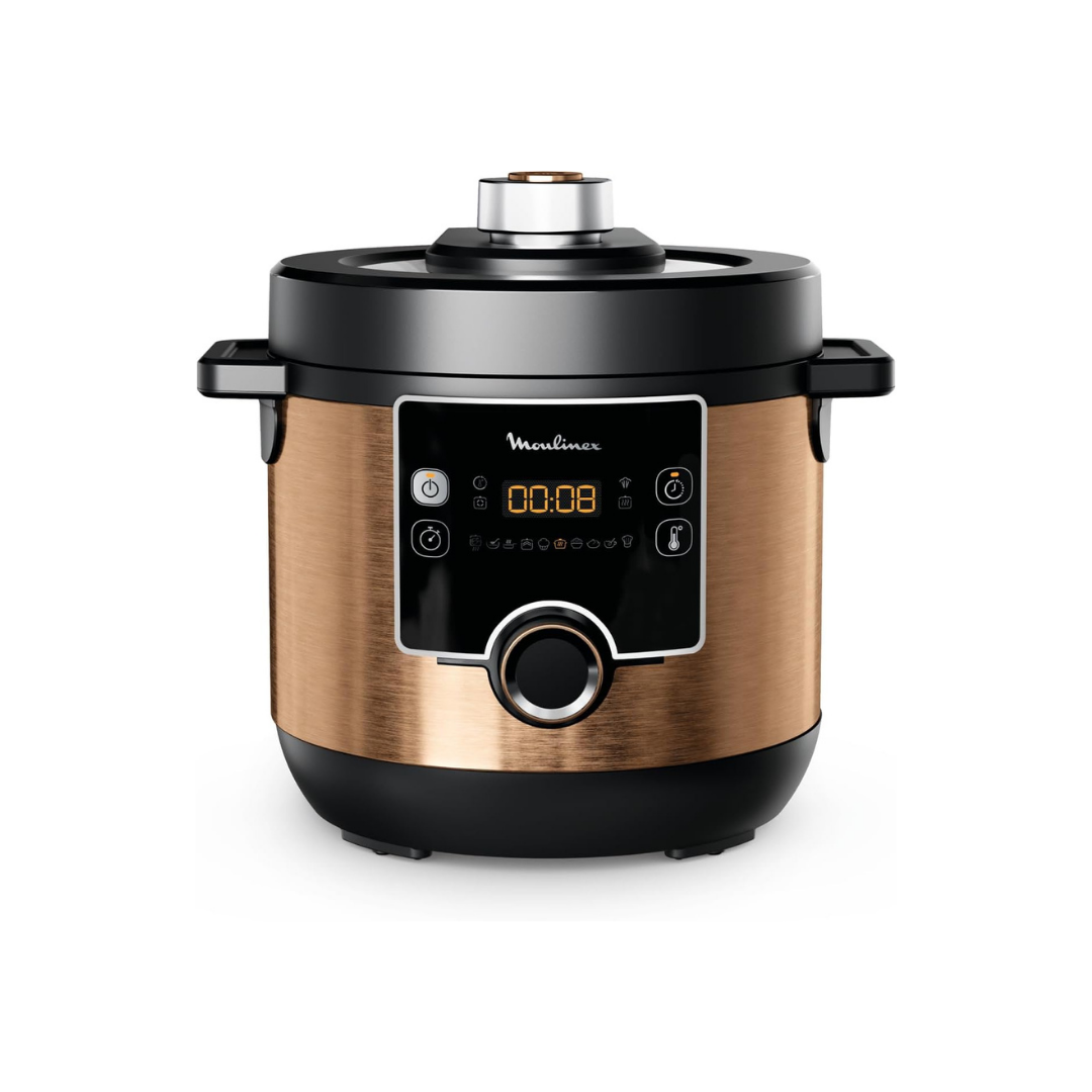 Moulinex Pressure Cooker, 7.6Lit, 1200Watts, Gold Moulinex Pressure Cooker, 7.6Lit, 1200Watts, Gold