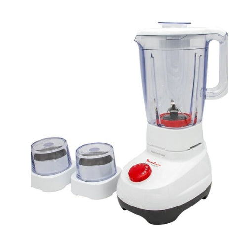 MOULINEX Blender 700 Watts, 2 Speeds, 2Lit, White MOULINEX Blender 700 Watts, 2 Speeds, 2Lit, White