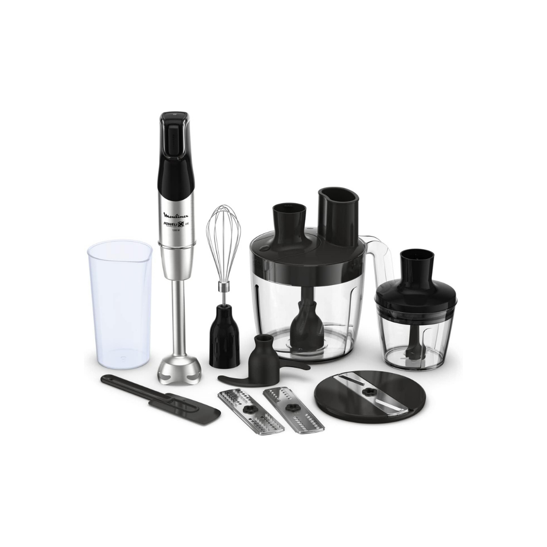 Moulinex Multi Hand Blender, 1200Watts, Black