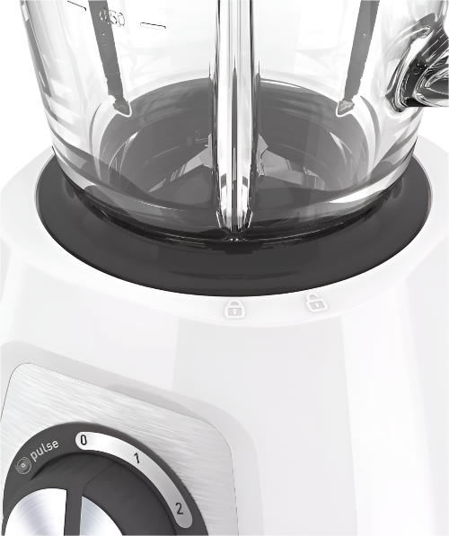 Moulinex Blender, 1.7Lit, 800Watts, White