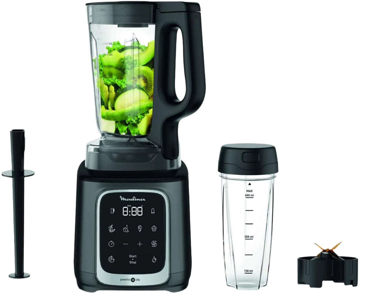 Moulinex Blender Infiny Mix, 1.75Lit, 1600Watts, Black