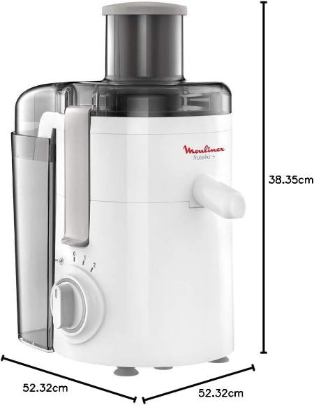 Moulinex Frutella Juicer, 350Watts, White Moulinex Frutella Juicer, 350Watts, White