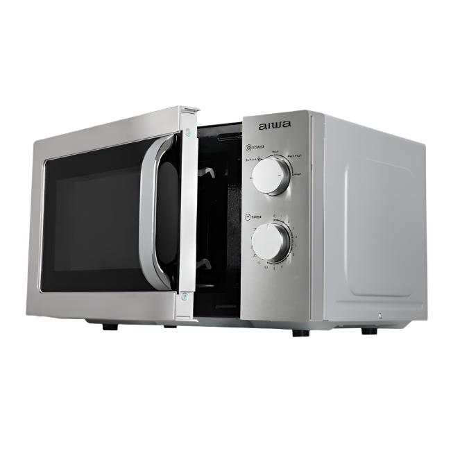 AIWA Microwave, 20Lit, 700Watts, Silver AIWA Microwave, 20Lit, 700Watts, Silver