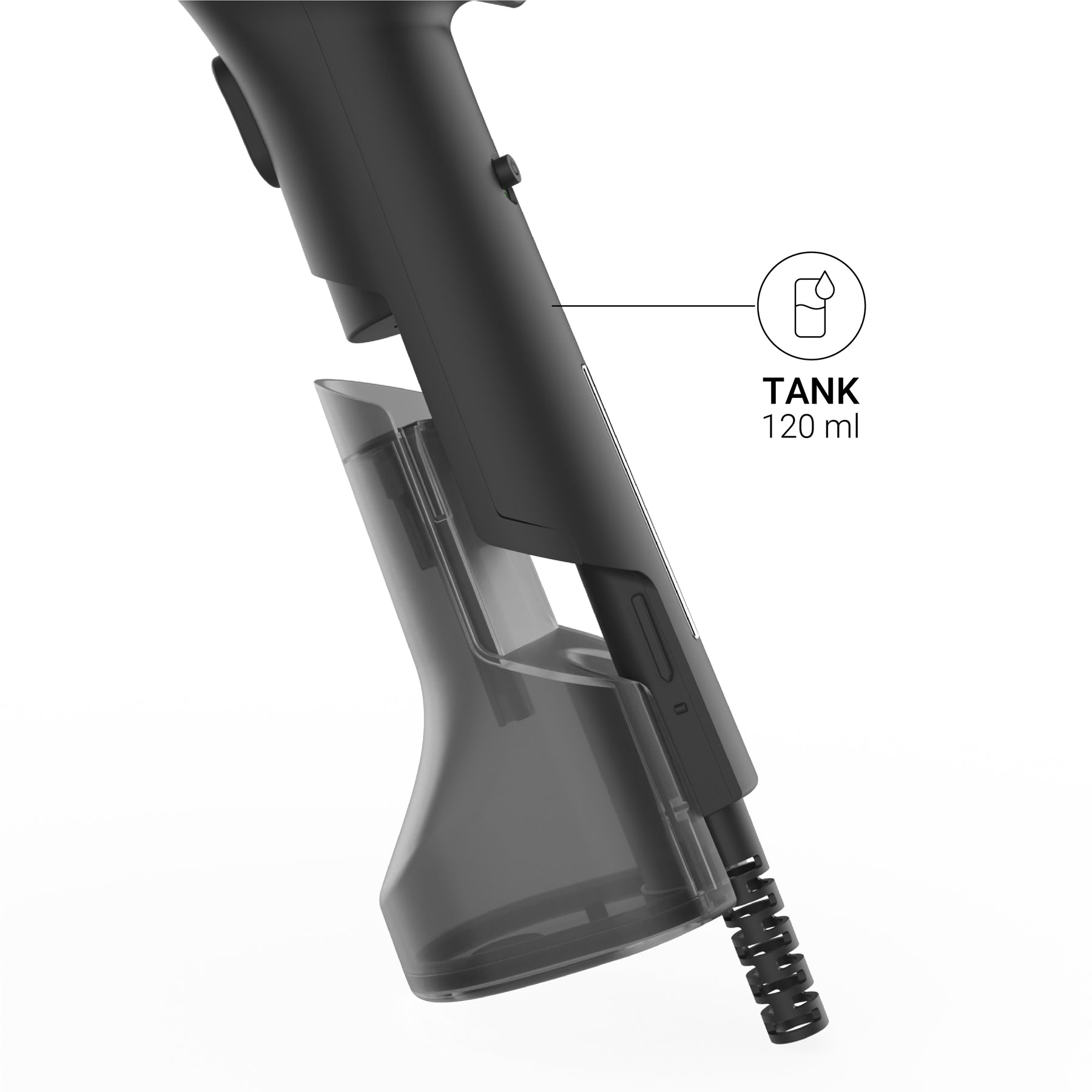 Steamone Handheald Steamer, 120Ml, 1800Watts, Black Steamone Handheald Steamer, 120Ml, 1800Watts, Black