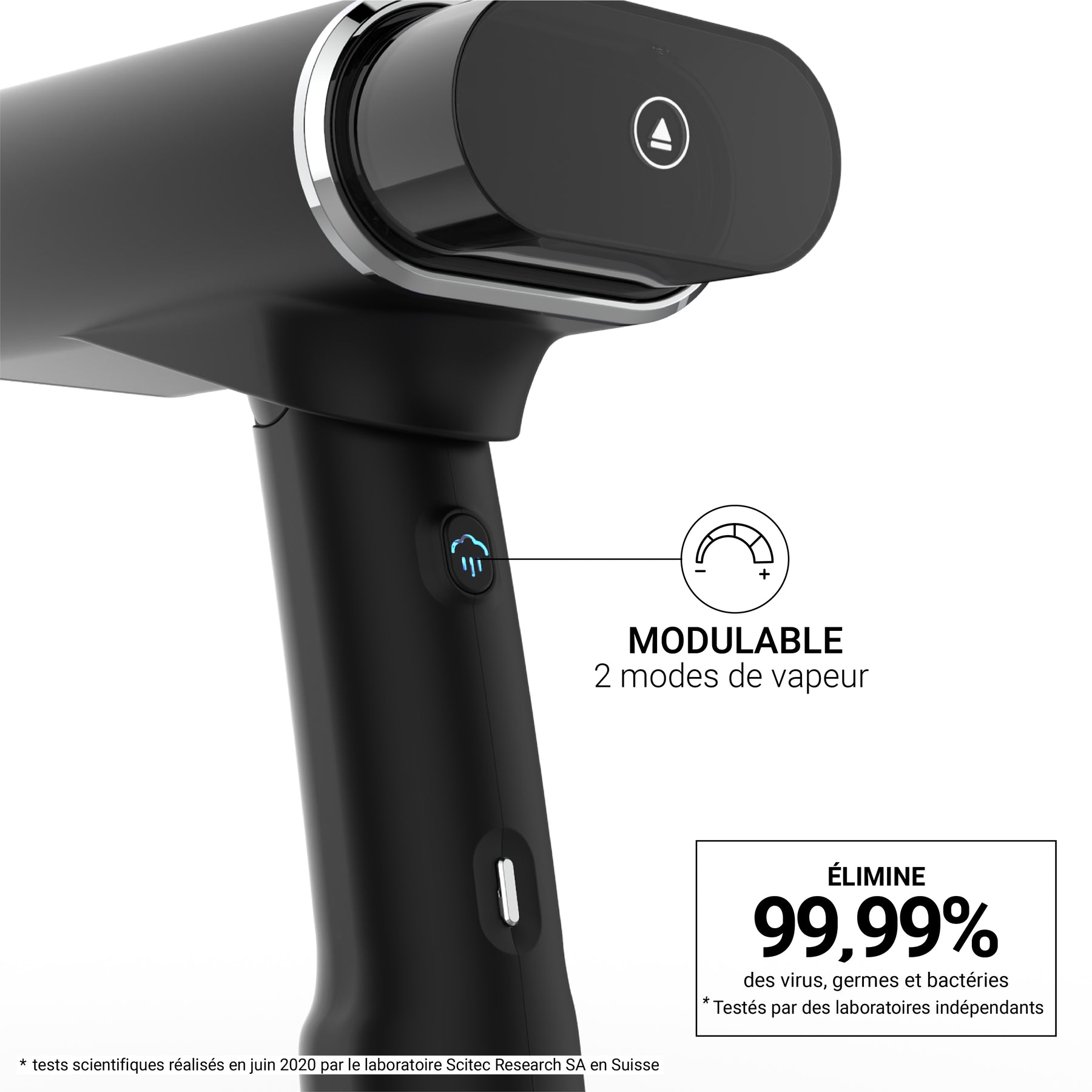 STEAMONE HANDHEALD STEAMER 2000W BLACK STEAMONE HANDHEALD STEAMER 2000W BLACK